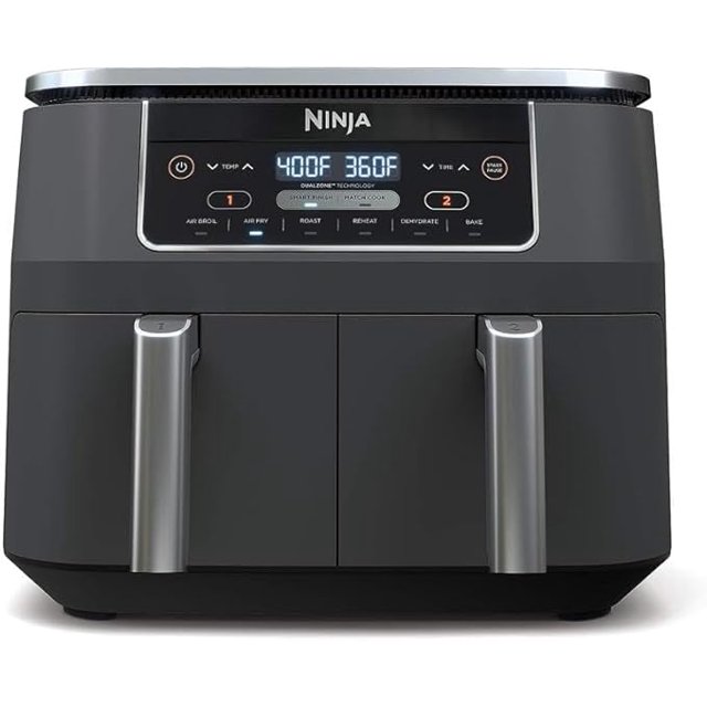 Ninja DZ201 Foodi 8 Quart 6in1 DualZone 2Basket Air Fryer with 2