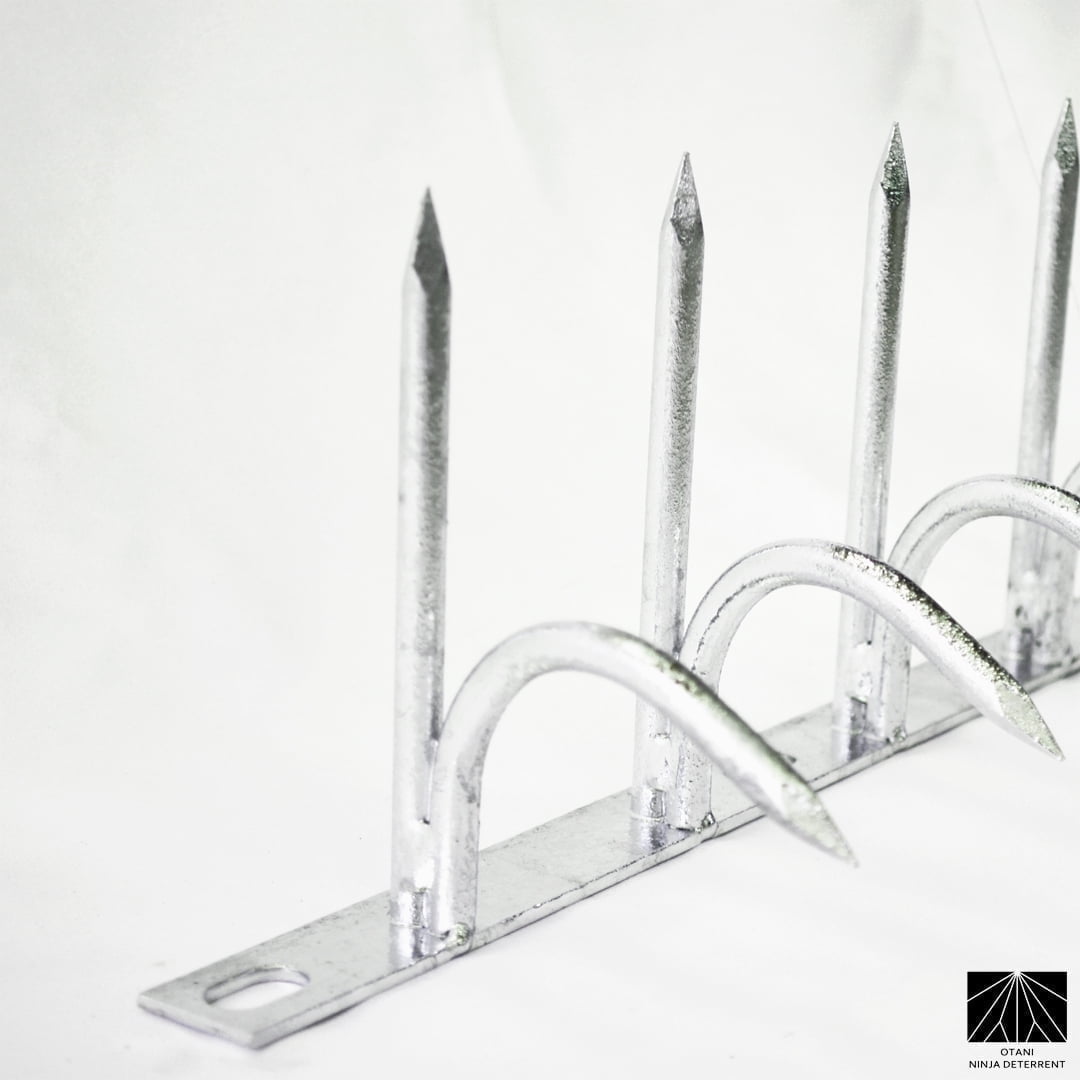 Ninja Deterrent™ | Fence Spikes Wall Spikes Anti Climb Home Security Guard|Classic Shinobi Gaeshi H130 Single 0.5m Galvanized |Bird Spikes
