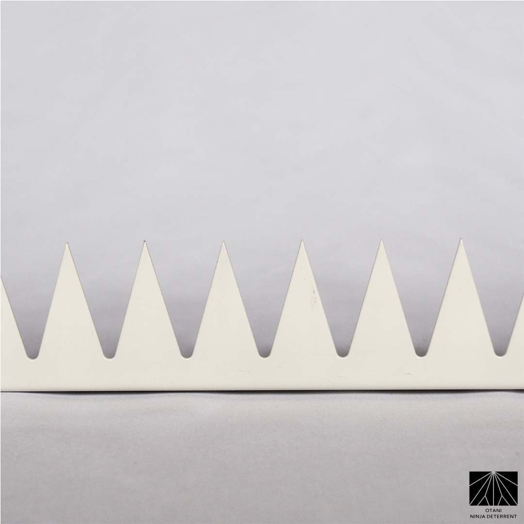Ninja Deterrent™ | Fence Spikes Wall Spikes Anti Climb Home Security Guard | GizaGiza  Single Bladed 1.0m White | Bird Spikes