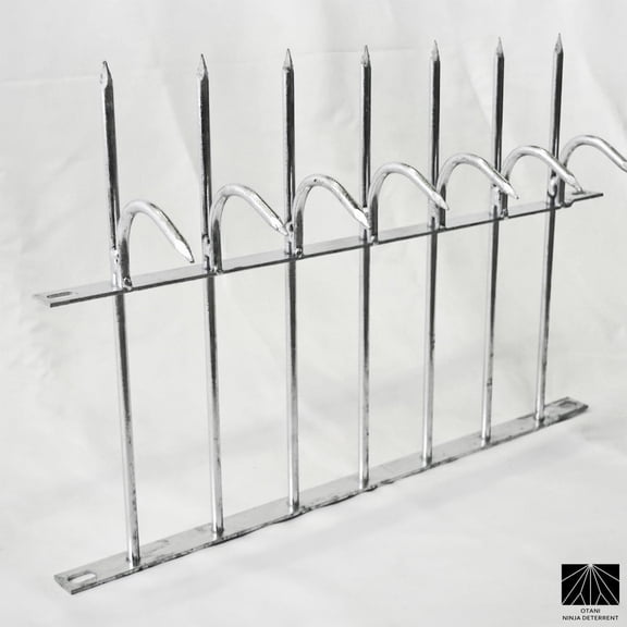 Ninja Deterrent | Fence Spikes Wall Spikes Anti Climb Security Guard|Classic Shinobi Gaeshi H340 Single Bladed 0.5m Galvanized| Bird Spikes