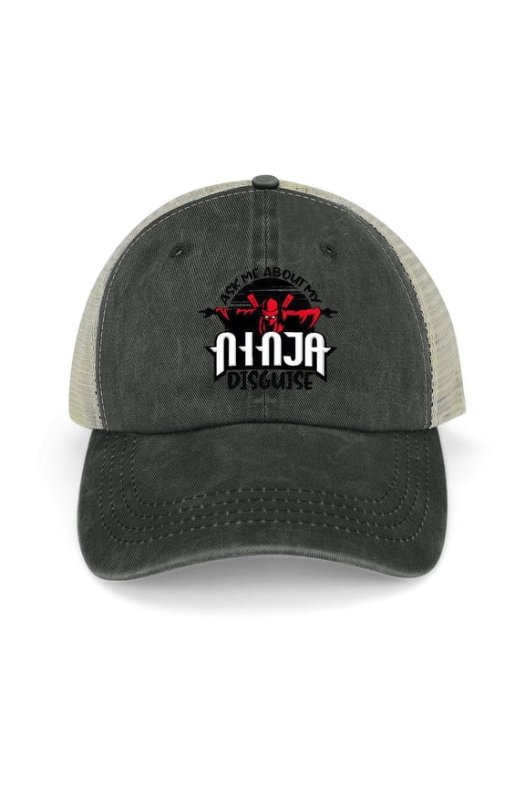 Ninja Disguise Black Baseball Cap for Men Women, Adjustable Snapback Hats Trucker Hat