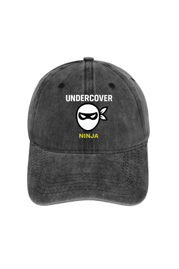 Ninja Disguise Charcoal Cotton Baseball Cap for Men Women, Outdoor Casual Adjustable Hat