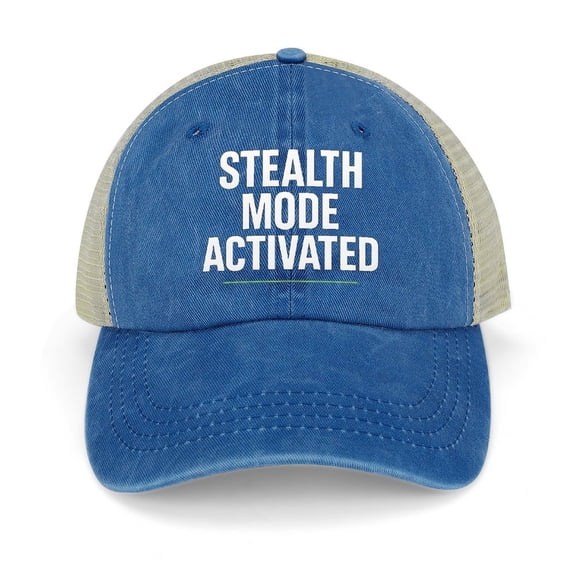 Ninja Disguise Dark Blue Adjustable Trucker Baseball Cap for Men Women, Mesh Snapback Hat