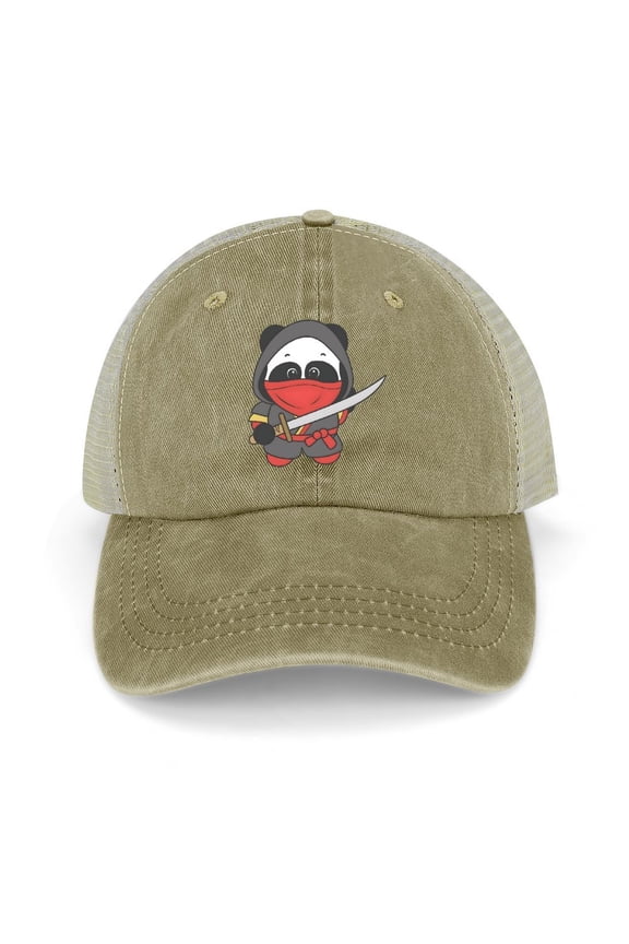 Ninja Disguise Khaki Baseball Cap for Men Women, Adjustable Snapback Hats Trucker Hat