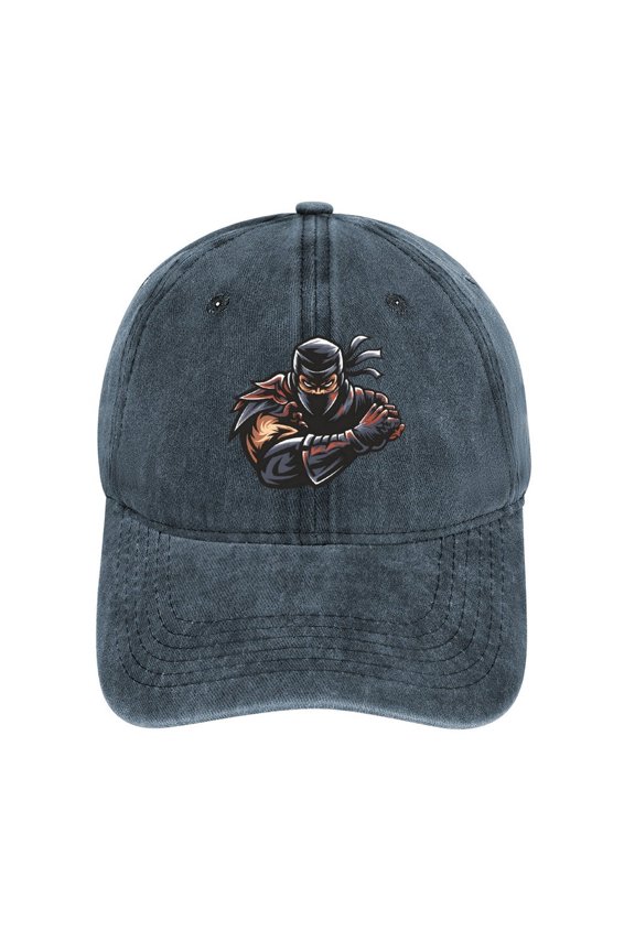 Ninja Disguise Navy Baseball Cap for Men Women, Adjustable Snapback Hats Cotton Hat