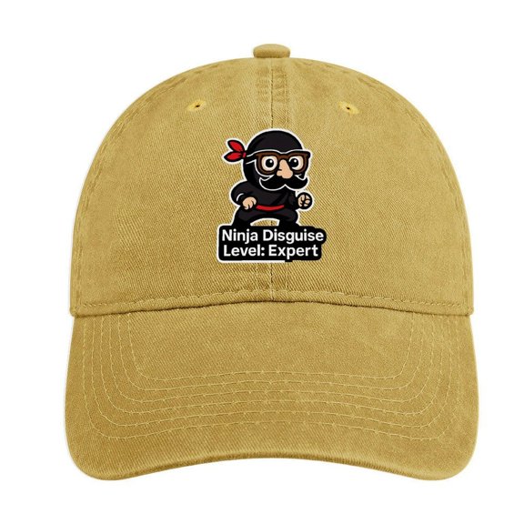 Ninja Disguise Sand Colour Adjustable Baseball Cap for Men Women, Classic Casual Snapback Hat