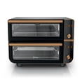 thumbnail image 1 of Ninja Double Oven Pro Smart XL Countertop Oven & Air Fryer, 12-in-1, XL Family Sized, Smart Finish with DualZone Technology, DCT801BK Onyx, 1 of 7