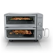 Ninja 12-in-1 Pro Smart XL Double Toaster Oven, with Smart Finish and DualZone Technology, Air Fry, Bake, Air Roast, Toast, Pizza and More, DCT871 Stainless Ste