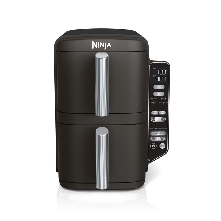 Ninja DoubleStack Air Fryer 8-Qt, 2 Baskets, Cook 4 Foods at Once