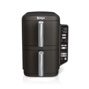 Ninja DoubleStack Air Fryer 8-Qt, 2 Baskets, Cook 4 Foods at Once, Space Saving, 4-in-1, SL200 Black