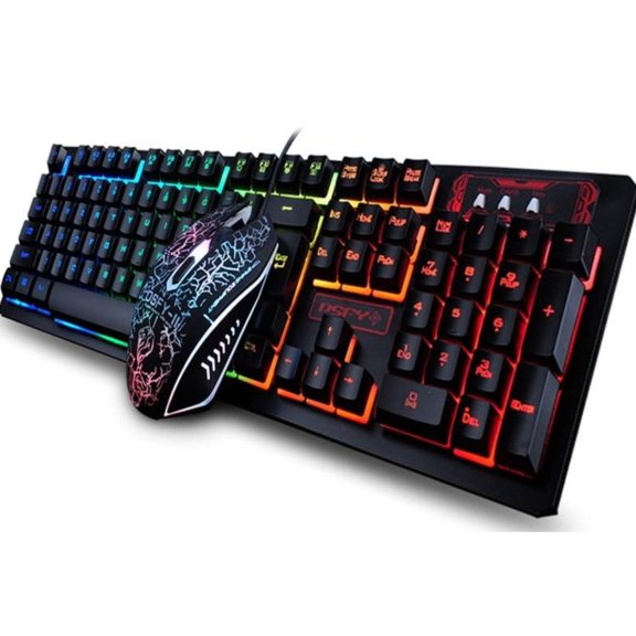 Ninja Dragon Z4 104 Keys LED Flame Gaming Keyboard with 2000 DPI Mouse