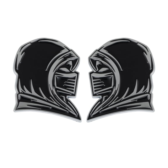 Ninja Emblem, Custom 3D Car Badge - Universal Exterior Accessories for Car, Truck, SUV, Motorcycle (Set of 2) (Chrome) VT4