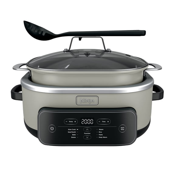 Ninja 8-in-1 PossibleCooker Plus 7.5 Qt Multi-Cooker, Slow Cooker, Steamer, Dutch Oven, MC2000WMSD Stone
