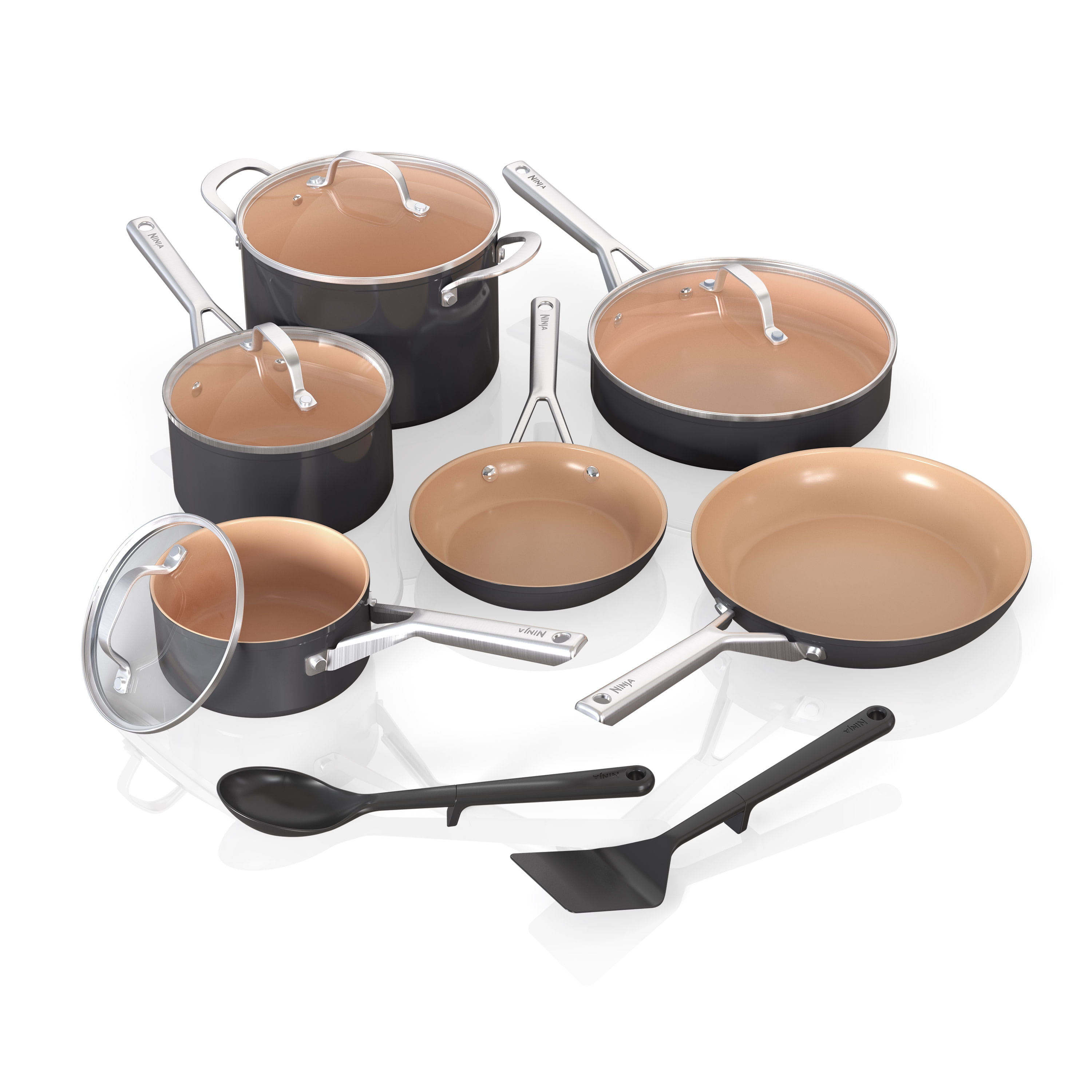 Ninja EverClad™ Commercial-Grade Stainless Steel Cookware 12-Piece Set  Stainless Steel - Ninja