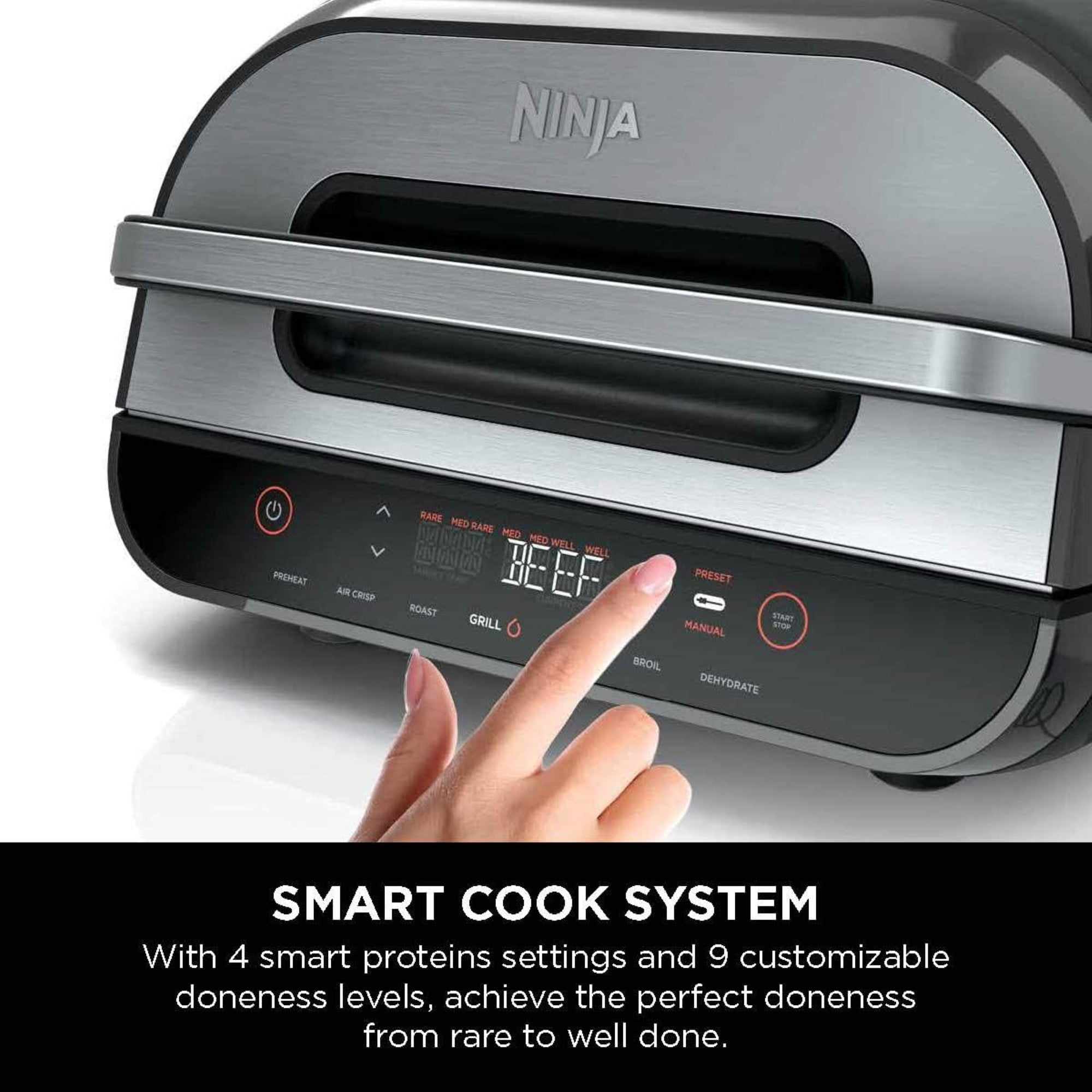 Ninja FG551 Foodi Smart XL 6-in-1 Indoor Grill with Air Fry – JK INVESTORS