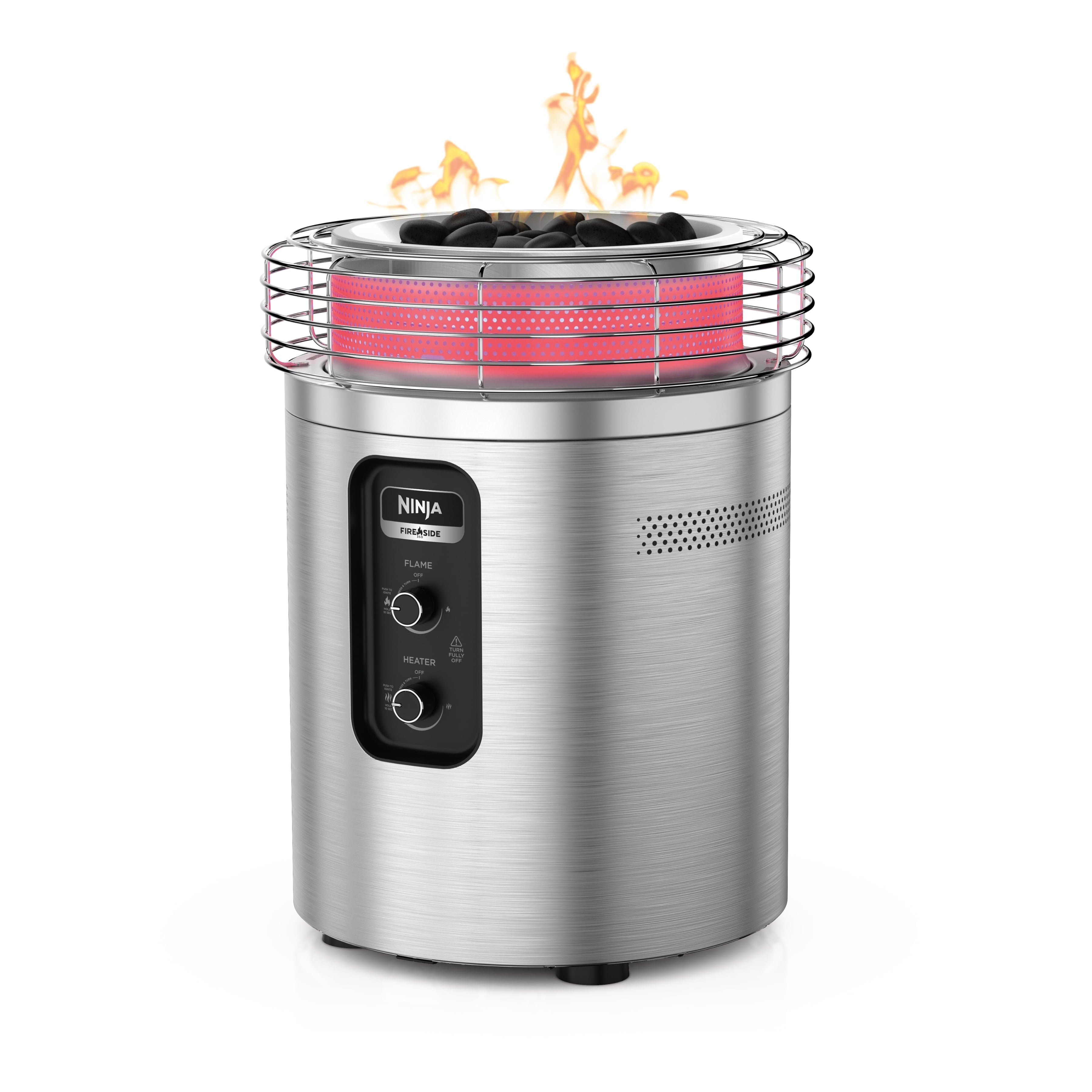 Ninja Fireside360 Outdoor Heater & Fire Pit, Silver