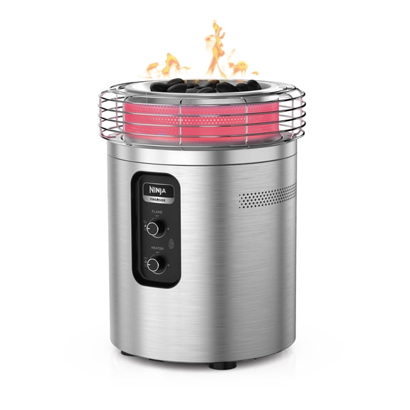 Ninja Fireside360 Outdoor Heater & Fire Pit, Silver
