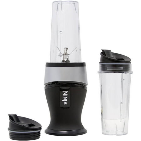 Ninja Fit 16-Oz Personal Blender, Portable, Smoothies, Shakes, Food Prep, & Frozen Blending, (2) 16-Oz. Cups and Spout Lids, 700W, QB3000SS Black