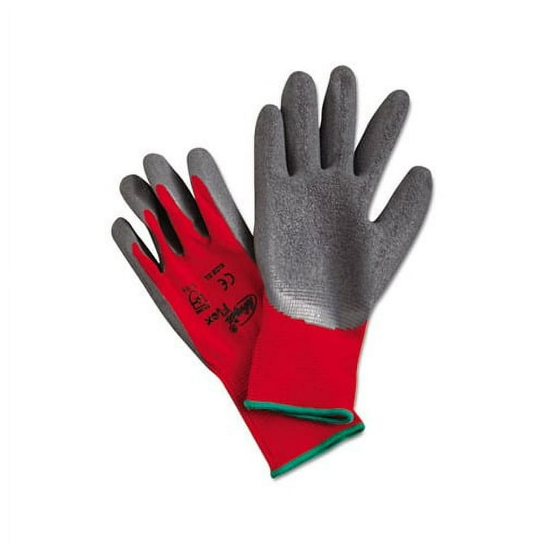Ninja Flex Latex-Coated-Palm Gloves, Nylon Shell, X-Large, Red/Gray Ninja Flex Latex-Coated-Palm Gloves, Nylon Shell, X-Large, Red/Gray