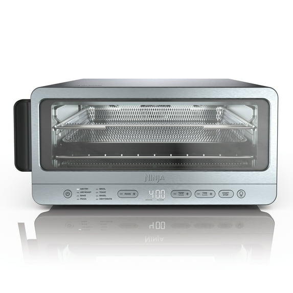 Ninja Flip Toaster Oven & Air Fryer, 8-in-1 Functionality, Flip Up & Away Capability for Storage Space, SP151