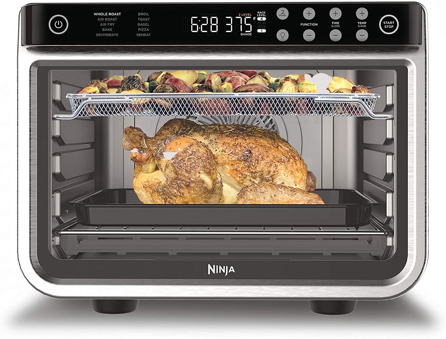 Ninja Foodi XL 10-in-1 Flip Digital Air Fry Smart Oven Pro Rack & Probe -  Black