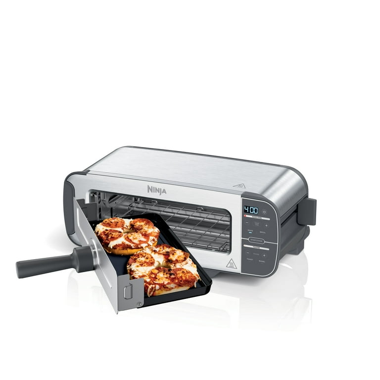 Ninja Foodi 2 in 1 Flip Toaster 2 Slice Toaster Compact Toaster Oven Snack Maker 1500 Watts ST100