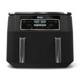 thumbnail interactive-video image 1 of Ninja Foodi 4-in-1 8-Quart 2-Basket Air Fryer with DualZone Technology, Black - Air Fry, Roast, & More DZ100, 1 of 9