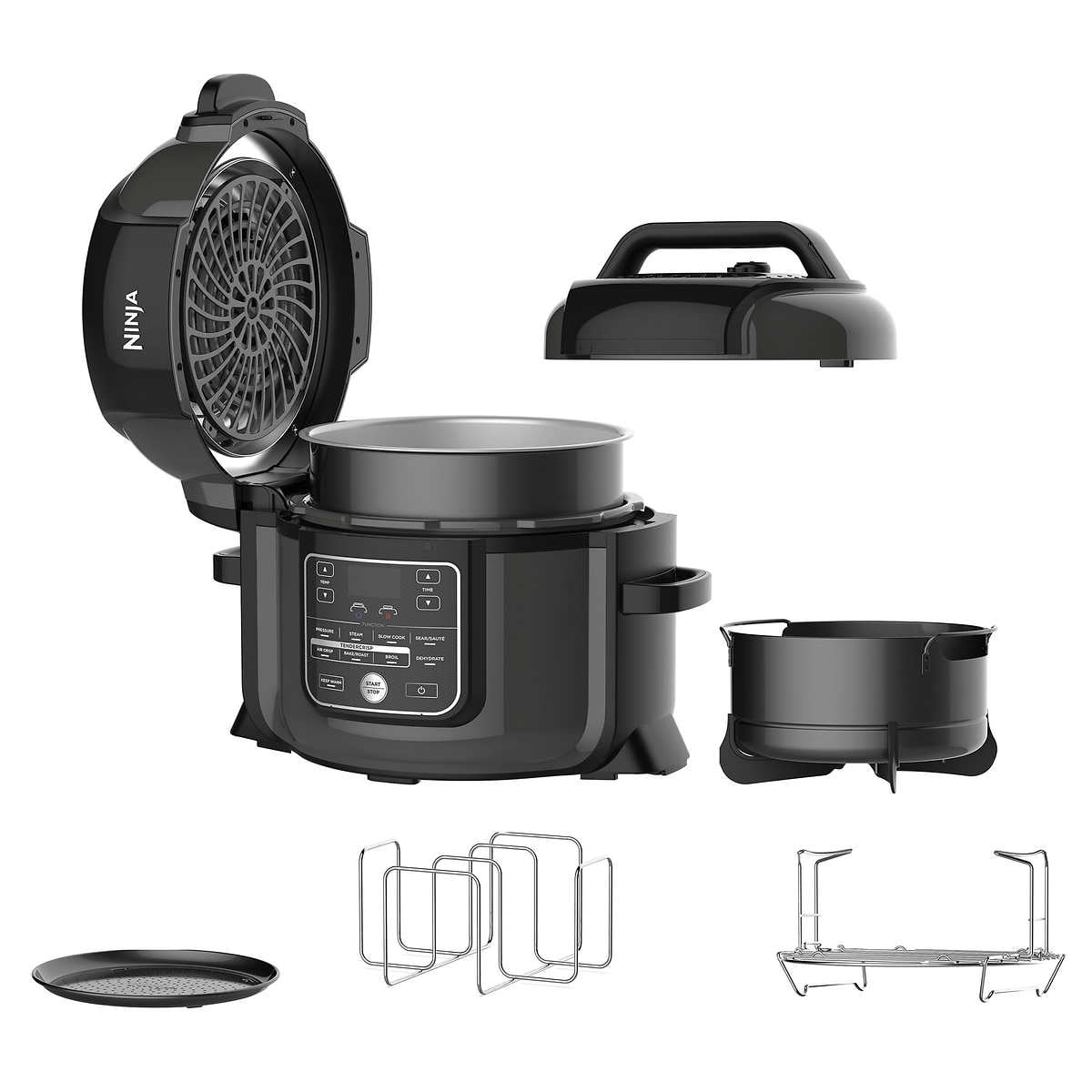  Ninja OP305 Foodi 6.5 Quart Pressure Cooker That Crisps,  Steamer & Air Fryer with TenderCrisp Technology Multi-Cooker and Fryer  All-in-One (Renewed): Home & Kitchen