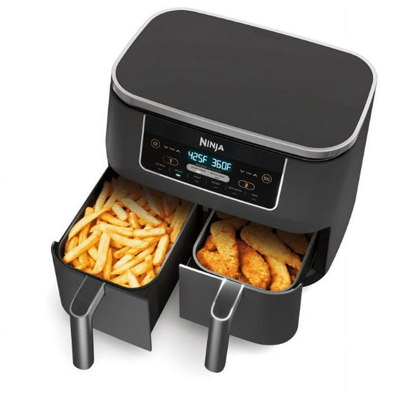 Ninja® Foodi® 6-in-1 8-Quart. 2-Basket Air Fryer with DualZone™ Technology- Air Fry, Roast, and more
