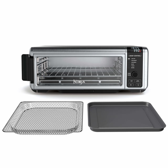 Ninja Foodi 6-in-1 9-Slice Countertop Toaster Oven, Air Fryer, Bake w/ Digital Crisp Control Technology, SP080 Stainless Steel