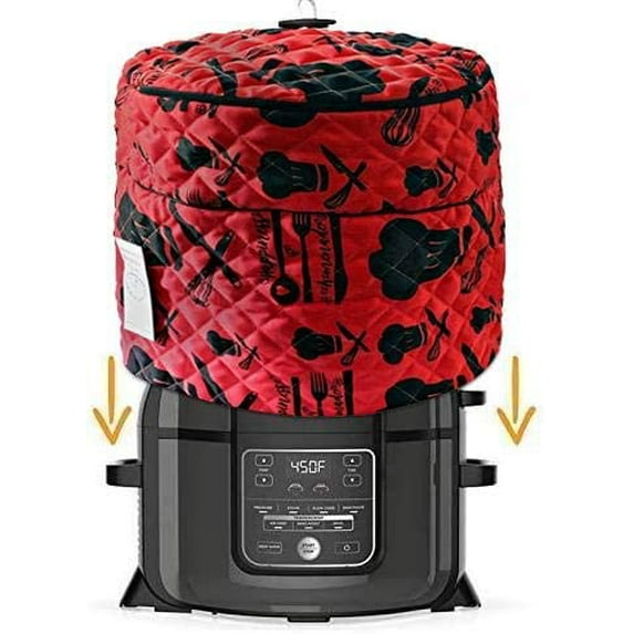 Ninja Foodi Cover with zipper on top to store extra lid fits 6.5 and 8 Qt.