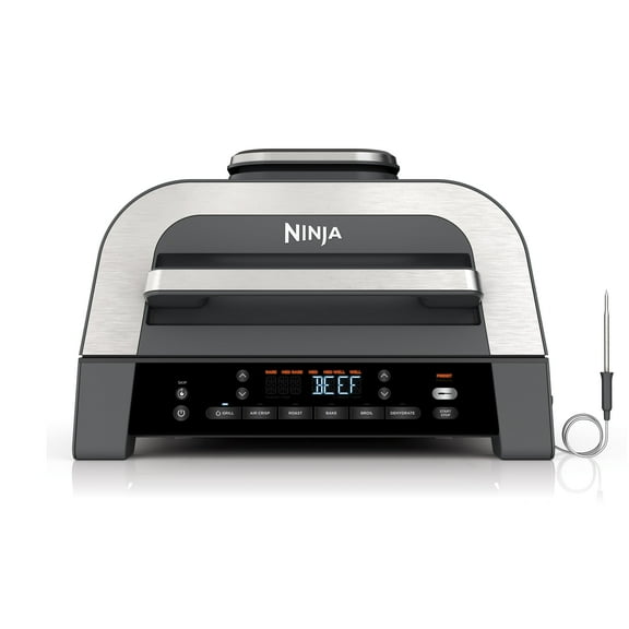 Ninja Foodi Smart XL 6-in-1 Countertop Indoor Grill with Smart Cook System, 4-quart Air Fryer, 2nd Generation
