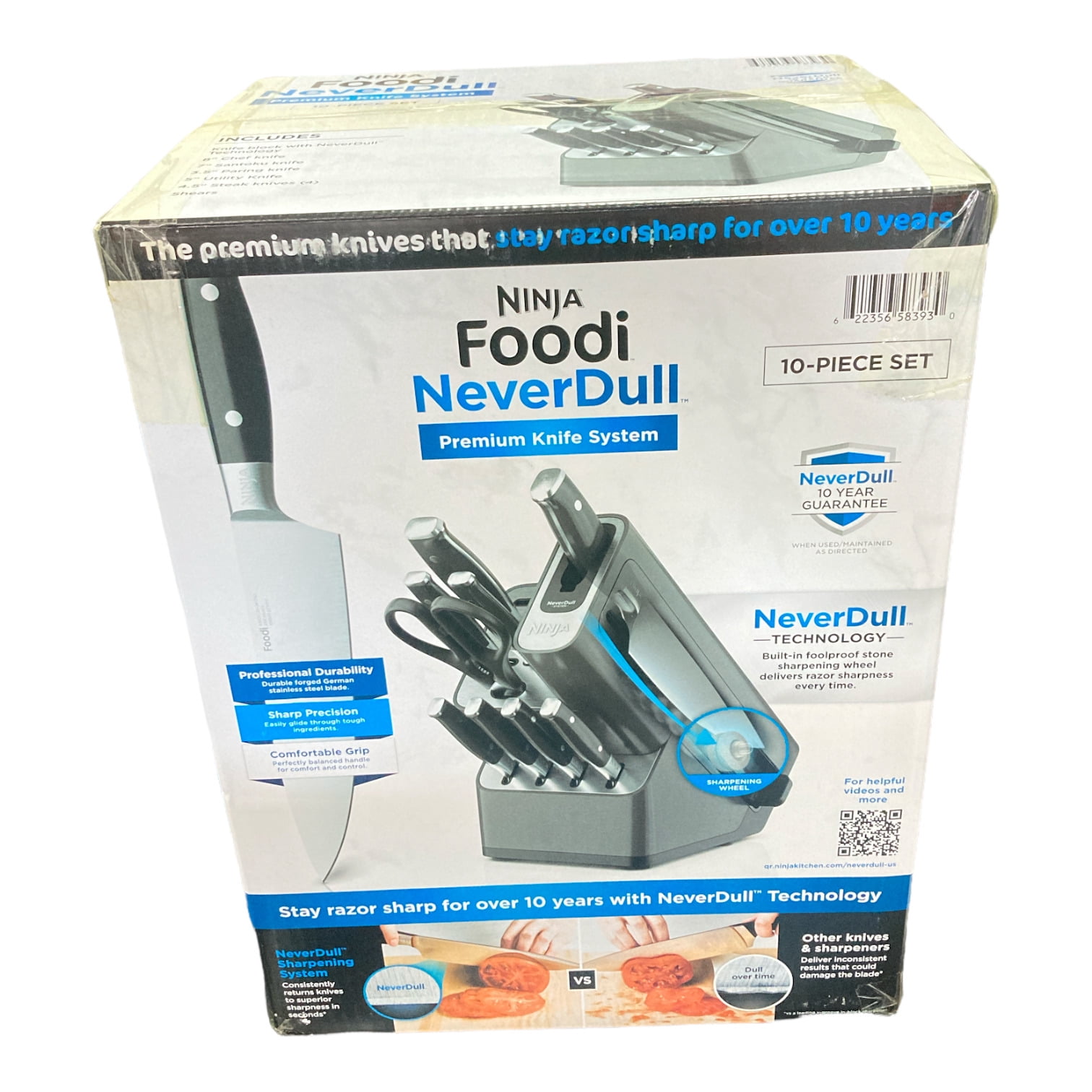 Ninja Foodi K32010A 10-Piece NeverDull Premium Knife System