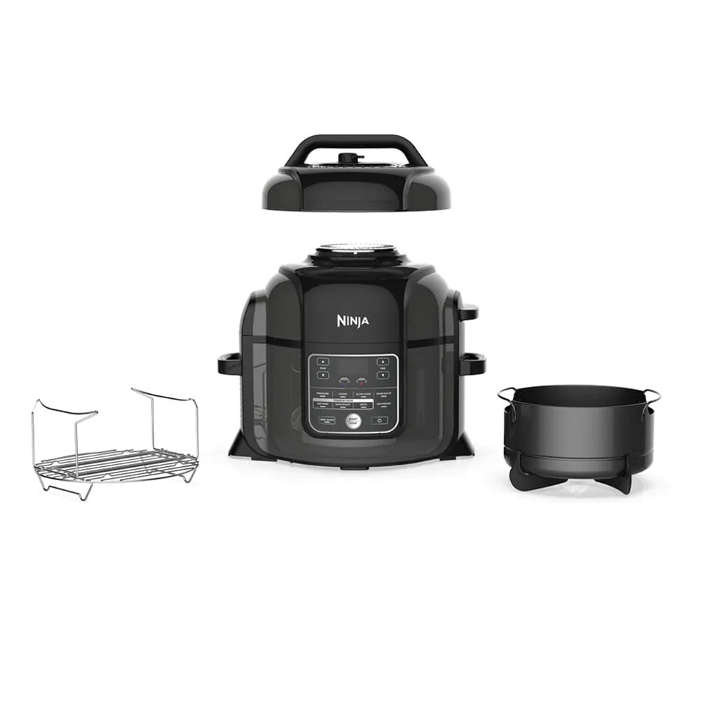 Ninja OL501 Foodi 6.5 Qt. 14-in-1 Pressure Cooker Steam Fryer with  SmartLid, that Air Fries, Proofs & More, with 2-Layer Capacity, 4.6 Qt.  Crisp Plate, Silver/Black - Coupon Codes, Promo Codes, Daily