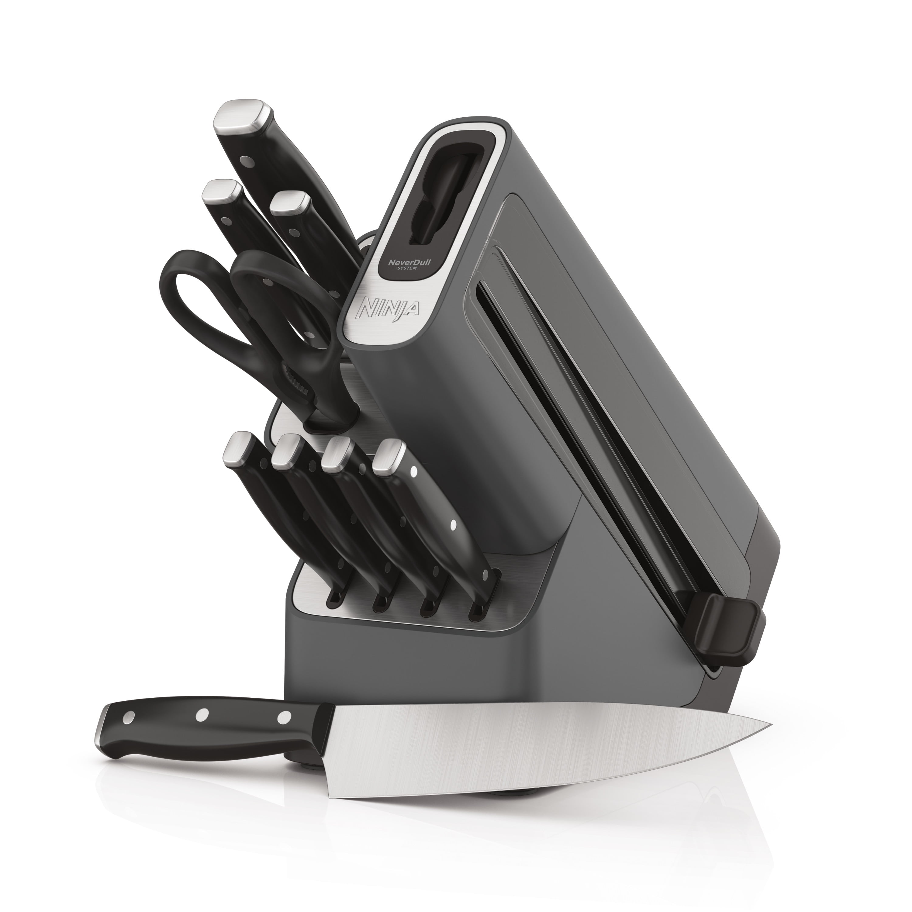 Ninja Foodi NeverDull 10 Piece Essential Knife System with Sharpener Stainless Steel K12010