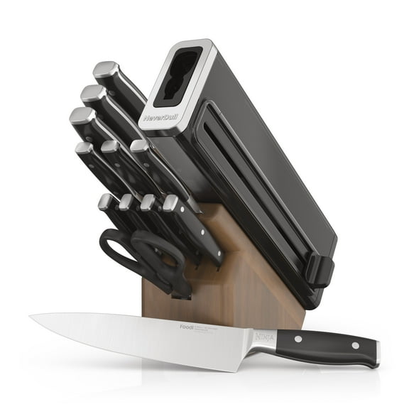 Ninja Foodi NeverDull Premium 13pc Wood Series Knife System with Built in Sharpener, K52013