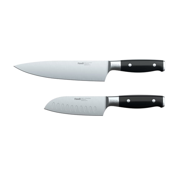 Ninja Foodi NeverDull System Premium 2-Piece Chef & Santoku Knife Set