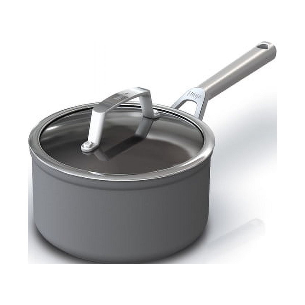 Ninja Foodi NeverStick Premium Hard-Anodized 2.5-Quart Saucepan, Slate Gray