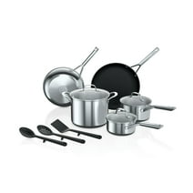 Ninja Foodi Neverstick Essential Stainless 11-Piece Cookware Set (C79600)