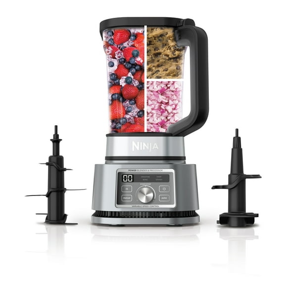 Ninja Foodi Power Blender & Processor 3-in-1 72-oz. Blender and Food Processor 1200W 4 Auto-iQ Presets, SS200