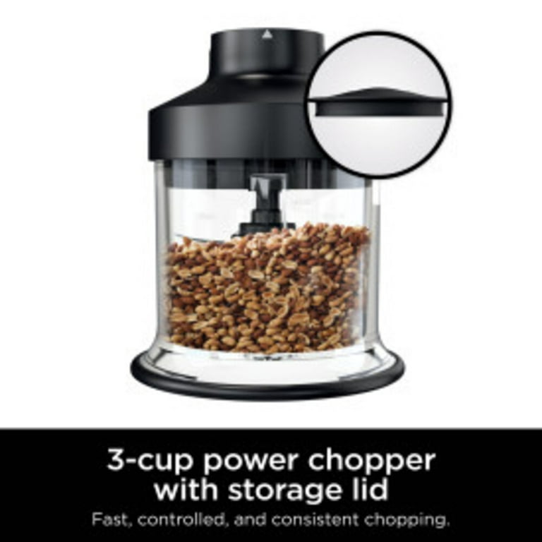 Ninja, Kitchen, Ninja Foodi Power Mixer System Hand Mixer Immersion  Blender 3cup Power Chopper