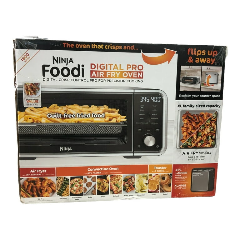 Ninja Digital Air Fry Oven in Stainless Steel and Black