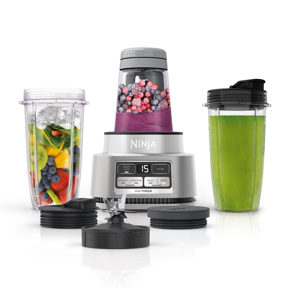 Ninja Foodi Power Blender & Processor System with Smoothie Bowl Maker and Nutrient Extractor, Black/Silver (SS351C)