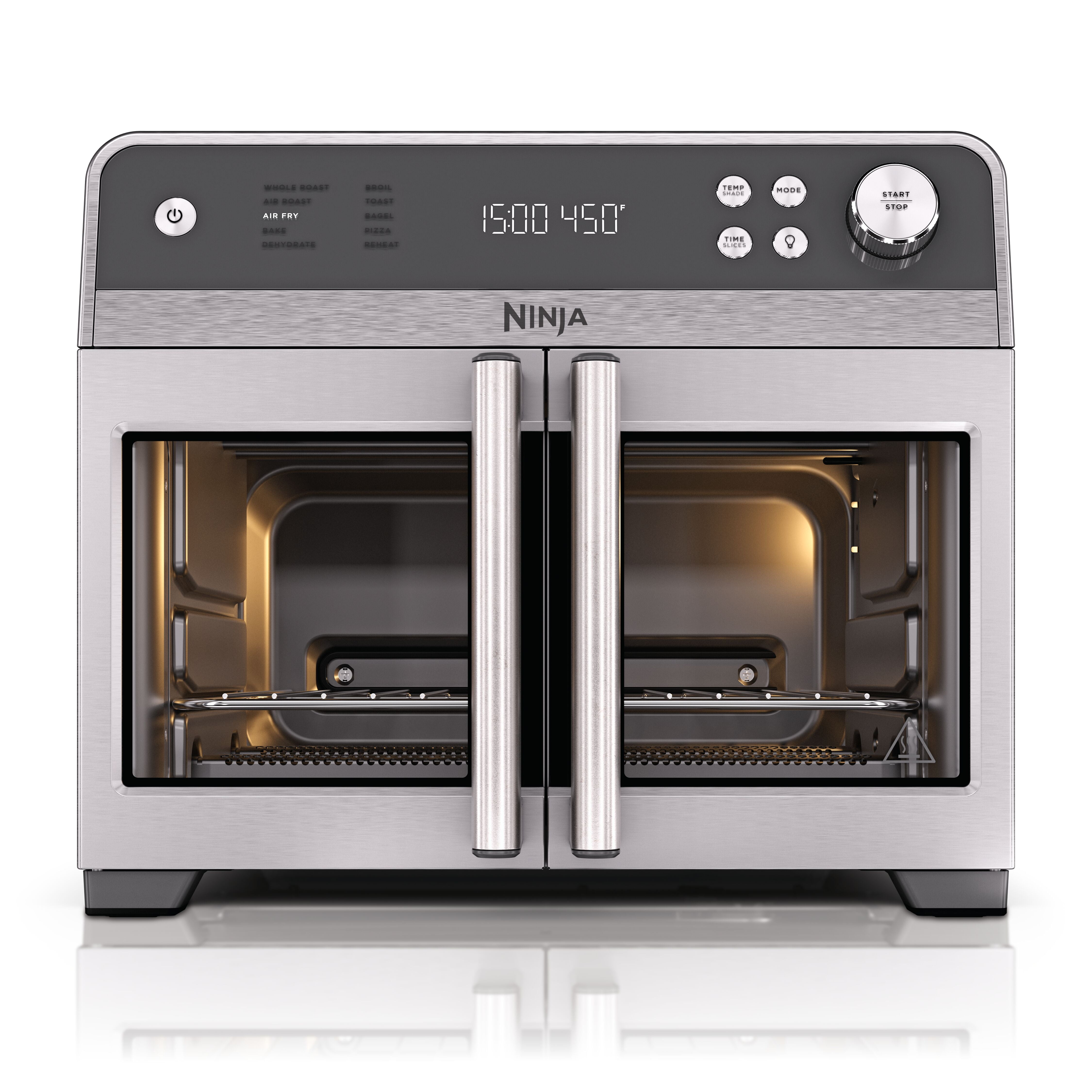 Ninja French Door 10-in-1 Countertop Oven with Smart Surroundair Technology and Air Fry Function, Stainless Steel