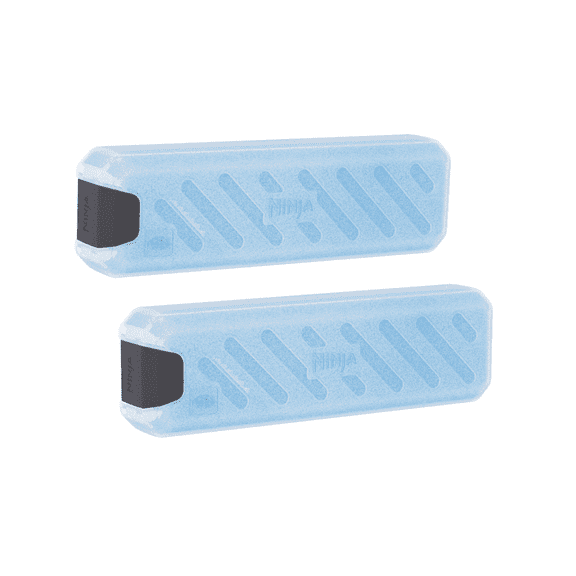 Ninja FrostVault 0.7lb. Ice Packs, 2-Pack, Reusable, Refreezable Ice Blocks, Mess Free, Recyclable, Designed to Fit Ninja FrostVault
