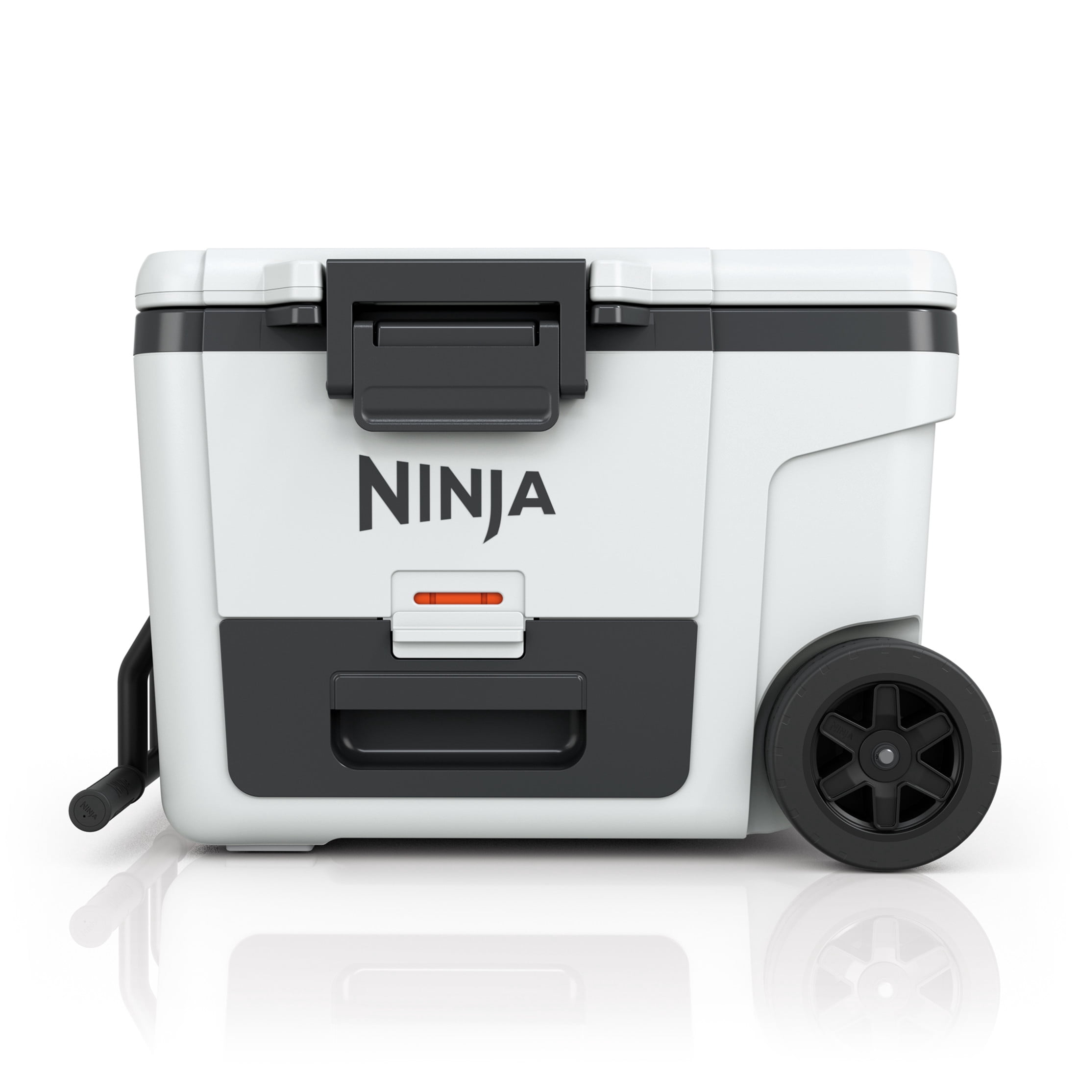 Ninja FrostVault 45 Quart Wheeled Cooler, White with Dry Storage