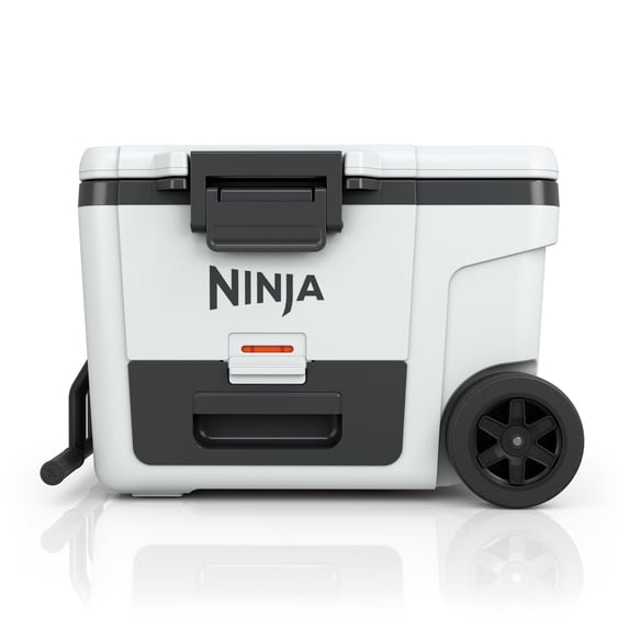Ninja FrostVault 45-Qt Wheeled Cooler with Cold Dry Zone, Integrated Fridge-Temp Dry Storage Drawer, Premium Heavy-Duty Insulated Cooler, Keeps Ice for Days, FB245WH Cloud White
