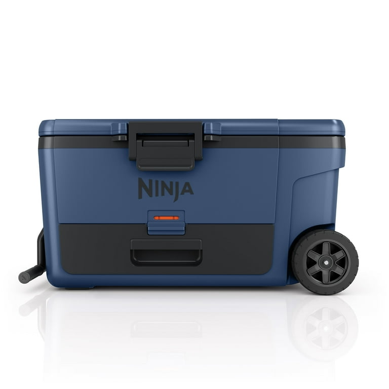 Ninja FrostVault 65 Quart Wheeled Cooler, Blue, Ice Retention, Dry
