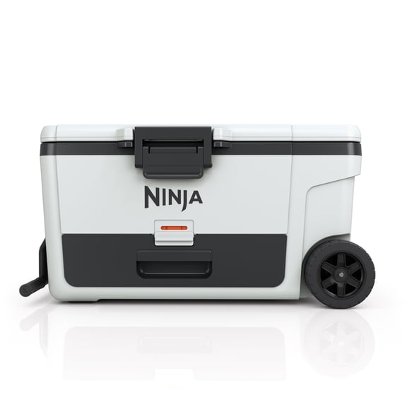 Ninja FrostVault 65-Qt Wheeled Cooler with Cold Dry Zone, Integrated Fridge-Temp Dry Storage Drawer, Premium Heavy-Duty Insulated Cooler, Keeps Ice for Days, FB265WH Cloud White