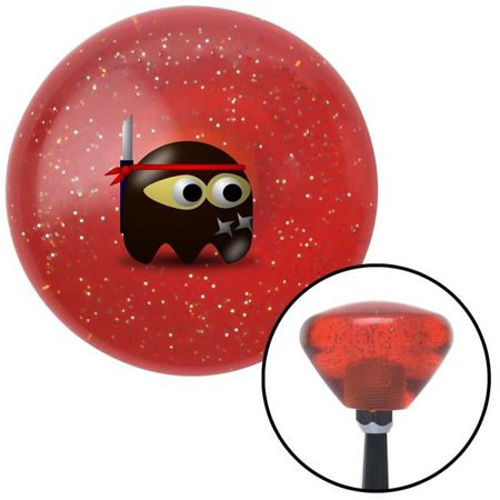 Ninja Ghost Orange Retro Metal Flake Shift Knob with M16 x 1.5 Insert Shifter Auto